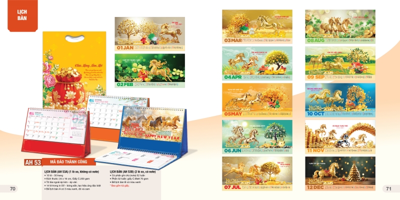 Lịch để bàn thiết kế theo yêu cầu dạng chữ M Lịch để bàn thiết kế theo yêu cầu dạng chữ M