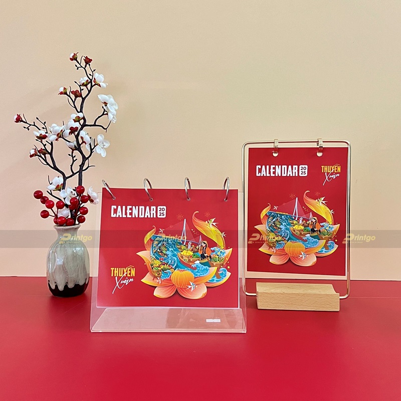 Lịch để bàn thiết kế theo yêu cầu dạng kết hợp mica Lịch để bàn thiết kế theo yêu cầu dạng kết hợp mica