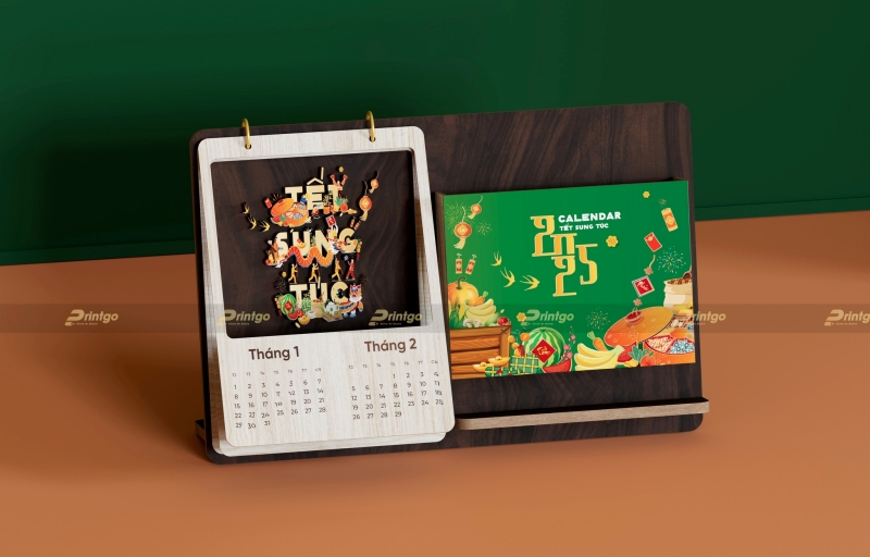 Bộ lịch để bàn thiết kế độc quyền của Printgo Bộ lịch để bàn thiết kế độc quyền của Printgo