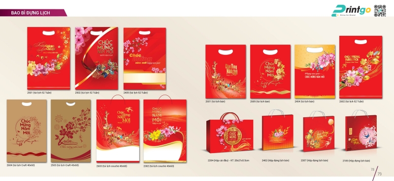 Túi giấy đựng lịch Sen Việt chắc chắn, sang trọng Túi giấy đựng lịch Sen Việt chắc chắn, sang trọng