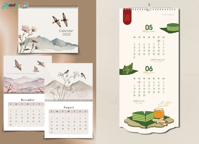 Các mẫu in lịch treo tường độc quyền đẹp nhất 2026 Các mẫu in lịch treo tường độc quyền đẹp nhất 2026