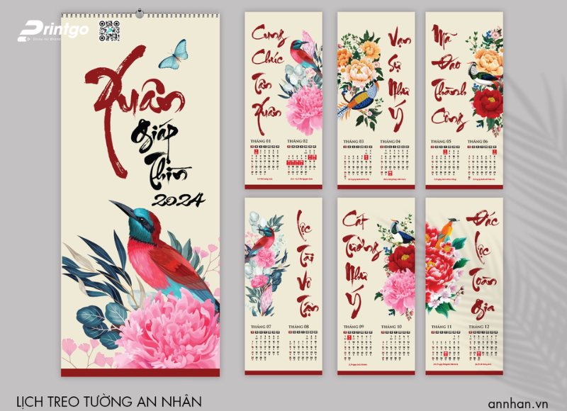 Các mẫu in lịch treo tường độc quyền đẹp nhất 2026 Các mẫu in lịch treo tường độc quyền đẹp nhất 2026