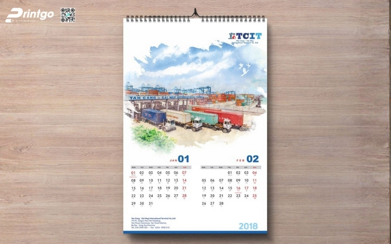 Mẫu lịch tết phong cảnh dạng lịch treo tường độc quyền Mẫu lịch tết phong cảnh dạng lịch treo tường độc quyền