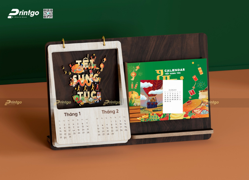 Mẫu lịch tết đặc biệt dạng gỗ độc đáo Mẫu lịch tết đặc biệt dạng gỗ độc đáo