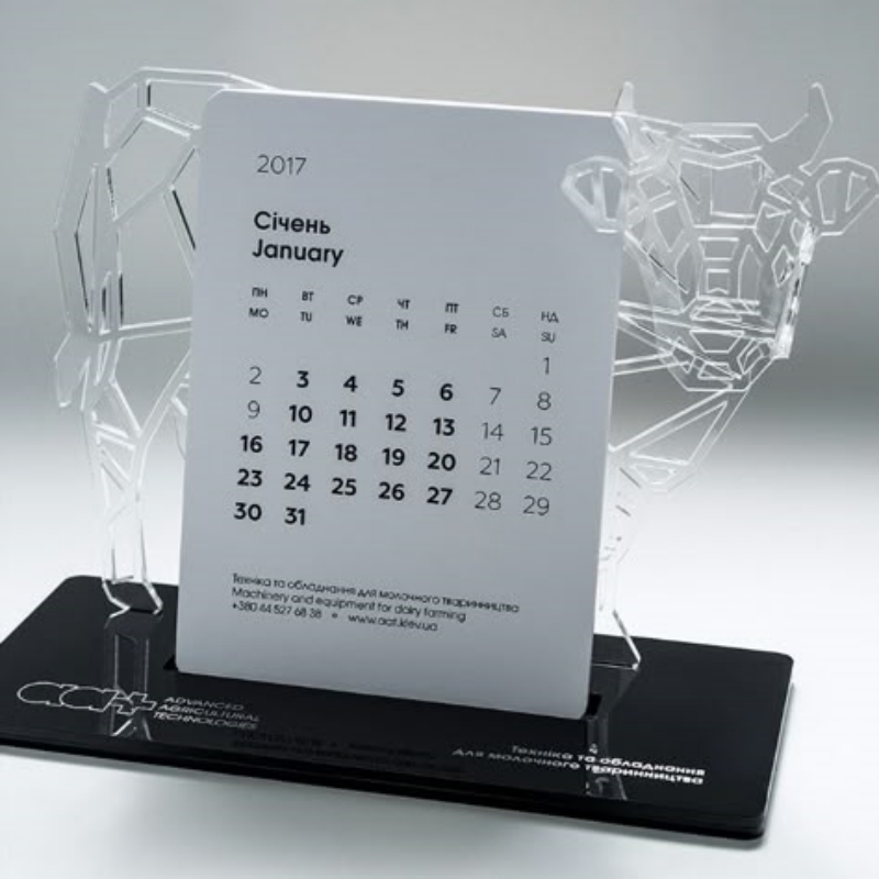 Mẫu lịch tết đặc biệt dạng mica để bàn Mẫu lịch tết đặc biệt dạng mica để bàn