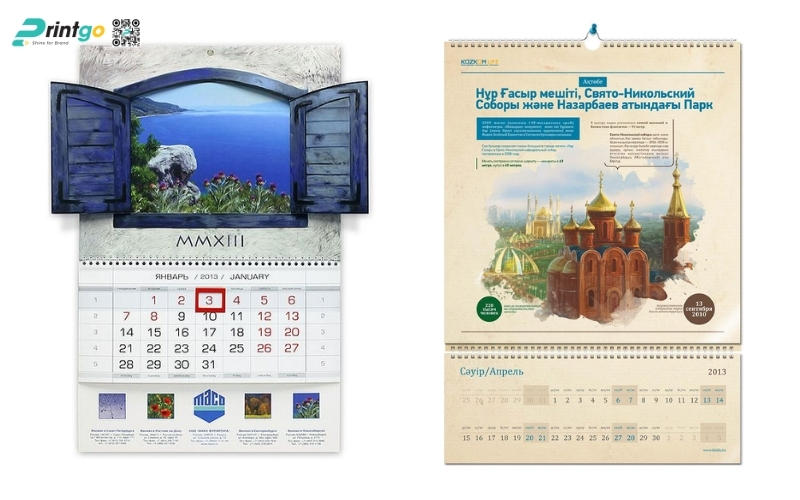 Mẫu lịch tết phong cảnh dạng lịch treo tường độc quyền Mẫu lịch tết phong cảnh dạng lịch treo tường độc quyền