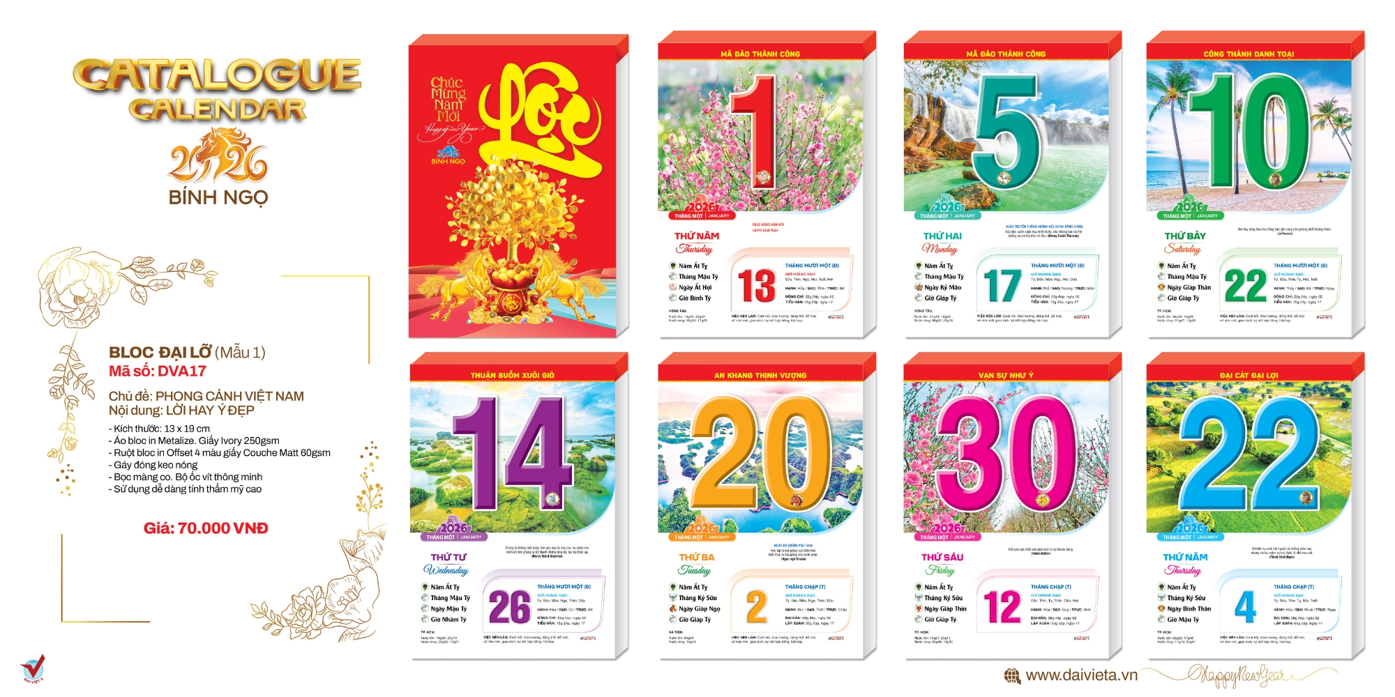 Mẫu lịch bloc độc quyền đại - lỡ - trung Mẫu lịch bloc độc quyền đại - lỡ - trung