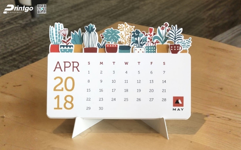 Mẫu lịch để bàn độc đáo 3D Mẫu lịch để bàn độc đáo 3D