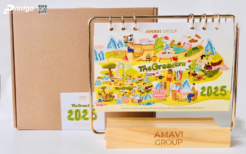 Mẫu lịch để bàn độc đáo khung kim loại Mẫu lịch để bàn độc đáo khung kim loại