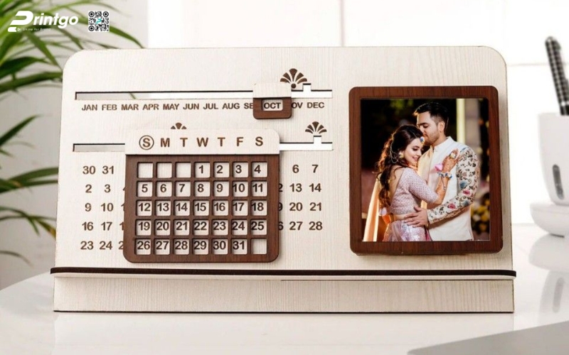 Mẫu lịch để bàn độc đáo bằng gỗ Mẫu lịch để bàn độc đáo bằng gỗ