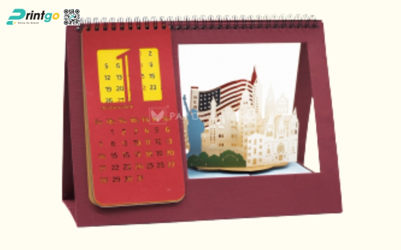 Mẫu lịch để bàn độc đáo 3D Mẫu lịch để bàn độc đáo 3D
