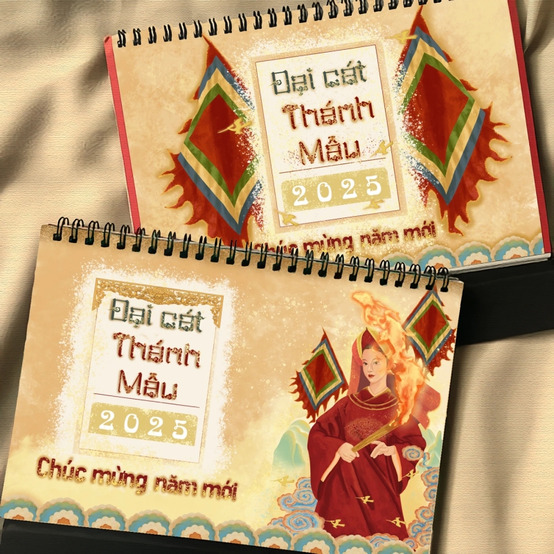 Lịch để bàn “Đại Cát Thánh Mẫu” truyền thống văn hóa Lịch để bàn “Đại Cát Thánh Mẫu” truyền thống văn hóa