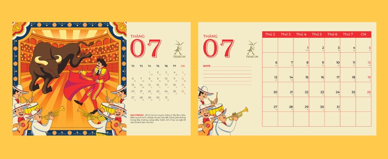 Tháng 7 – San Fermín, Tây Ban Nha Tháng 7 – San Fermín, Tây Ban Nha