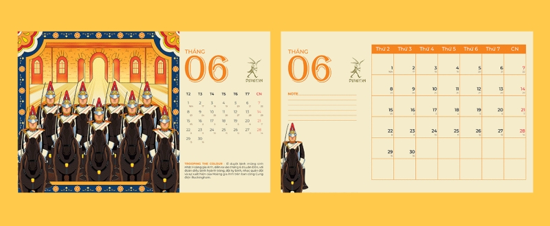 Tháng 6 – Trooping the Colour, Anh Quốc Tháng 6 – Trooping the Colour, Anh Quốc