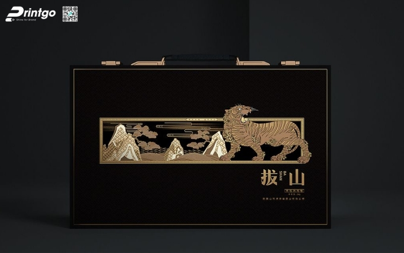 Mẫu hộp quà tết quai xách bằng kim loại Mẫu hộp quà tết quai xách bằng kim loại