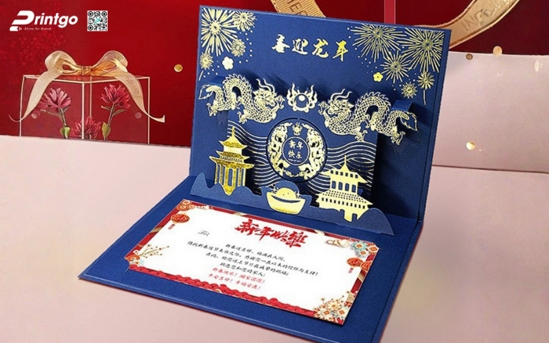 Mẫu thiệp chúc tết 3D biểu tượng rồng mạnh mẽ Mẫu thiệp chúc tết 3D biểu tượng rồng mạnh mẽ