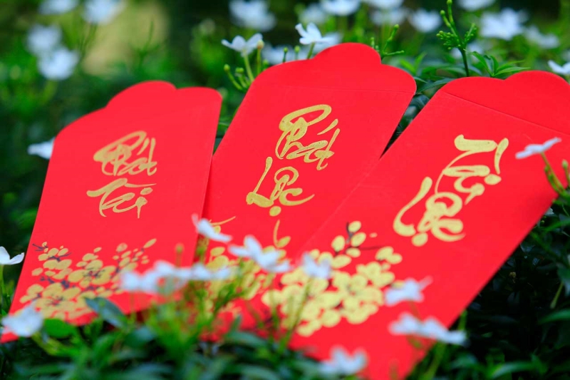 Chất liệu giấy in bao lì xì viết thư pháp Chất liệu giấy in bao lì xì viết thư pháp