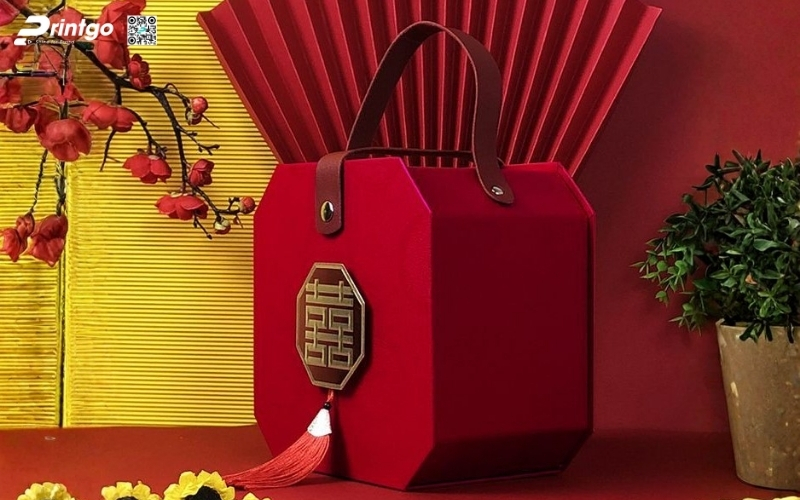 Bộ sưu tập mẫu hộp quà tết có quai xách bằng da Bộ sưu tập mẫu hộp quà tết có quai xách bằng da