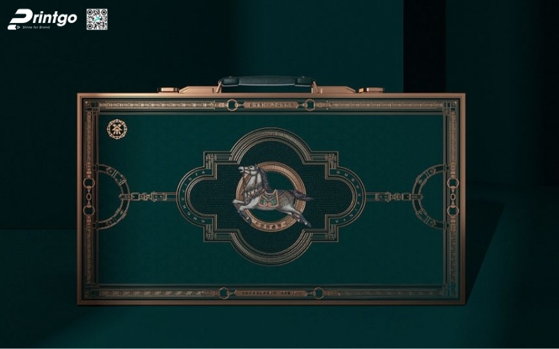 Mẫu hộp quà tết quai xách bằng kim loại Mẫu hộp quà tết quai xách bằng kim loại