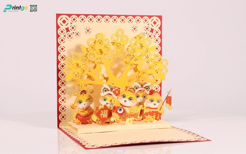 Các mẫu thiệp chúc tết 3D chủ đề tết Việt Các mẫu thiệp chúc tết 3D chủ đề tết Việt