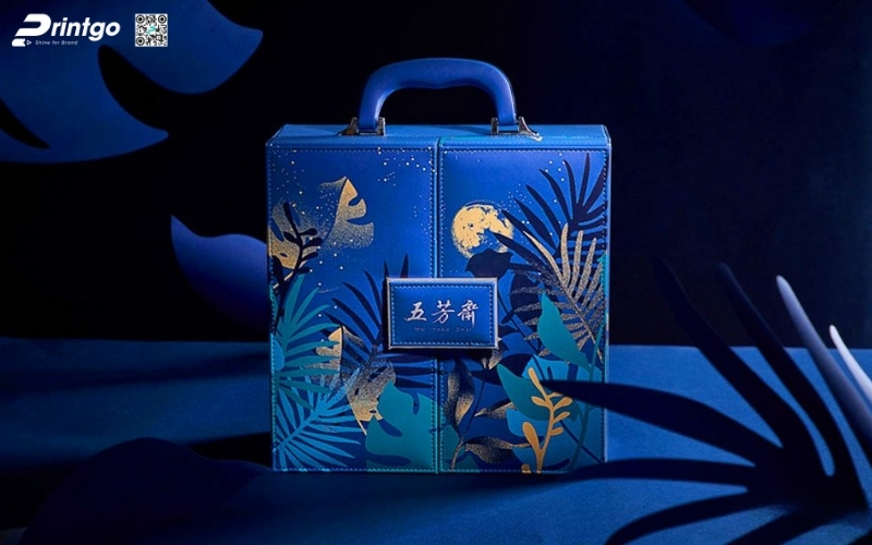 Mẫu hộp quà tết bằng da có quai xách Mẫu hộp quà tết bằng da có quai xách