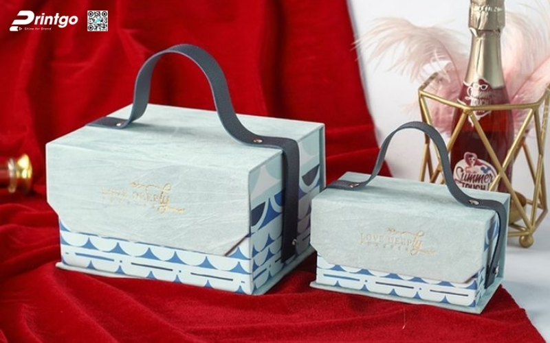 Bộ sưu tập mẫu hộp quà tết có quai xách bằng da Bộ sưu tập mẫu hộp quà tết có quai xách bằng da