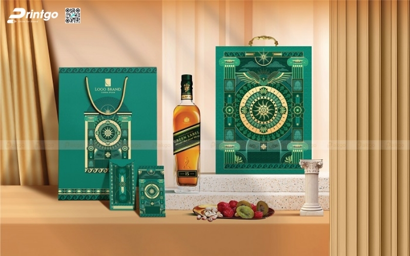 Mẫu hộp quà tết quai xách bằng kim loại Mẫu hộp quà tết quai xách bằng kim loại