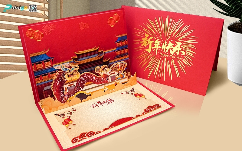 Mẫu thiệp chúc tết 3D biểu tượng rồng mạnh mẽ Mẫu thiệp chúc tết 3D biểu tượng rồng mạnh mẽ