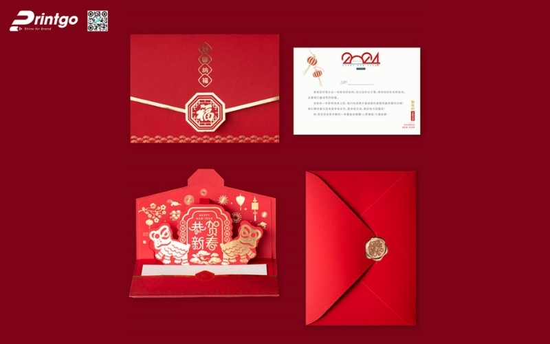 Mẫu thiệp chúc tết 3D đẹp màu đỏ may mắn Mẫu thiệp chúc tết 3D đẹp màu đỏ may mắn