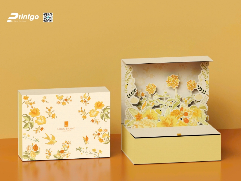 Mẫu hộp quà tết Popup 3D màu sắc ấn tượng Mẫu hộp quà tết Popup 3D màu sắc ấn tượng