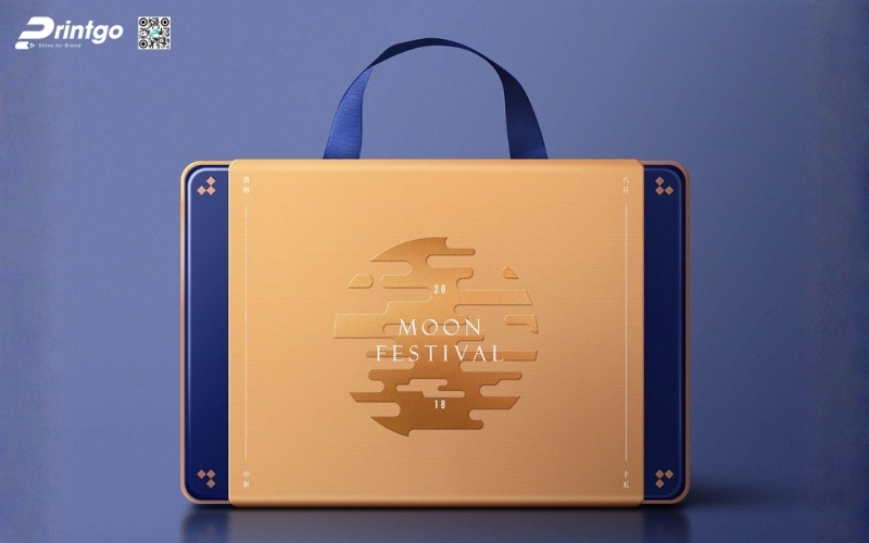 Mẫu hộp quà tết có quai xách bằng vải Mẫu hộp quà tết có quai xách bằng vải