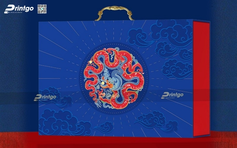 Mẫu hộp quà tết quai xách bằng kim loại Mẫu hộp quà tết quai xách bằng kim loại