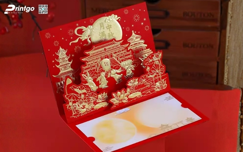 Mẫu thiệp chúc tết 3D đẹp màu đỏ may mắn Mẫu thiệp chúc tết 3D đẹp màu đỏ may mắn