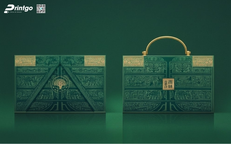 Mẫu hộp quà tết quai xách bằng kim loại Mẫu hộp quà tết quai xách bằng kim loại