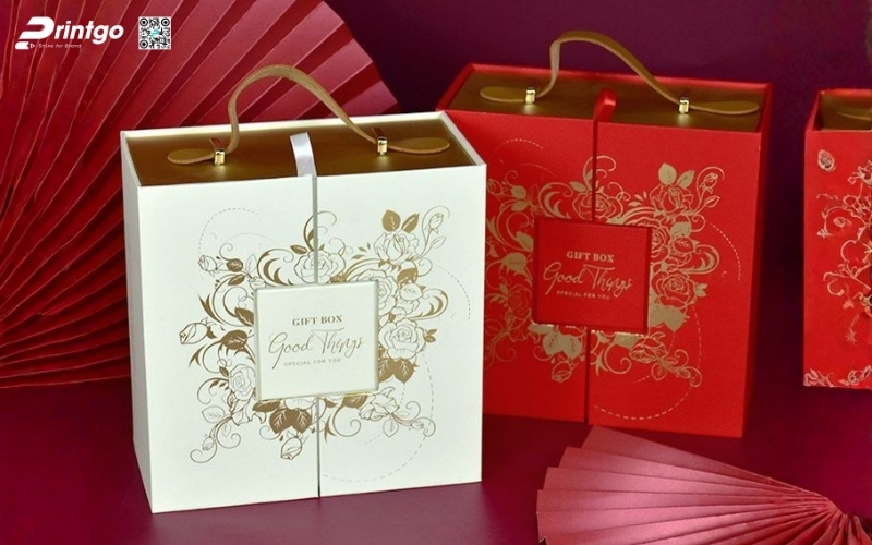 Bộ sưu tập mẫu hộp quà tết có quai xách bằng da Bộ sưu tập mẫu hộp quà tết có quai xách bằng da