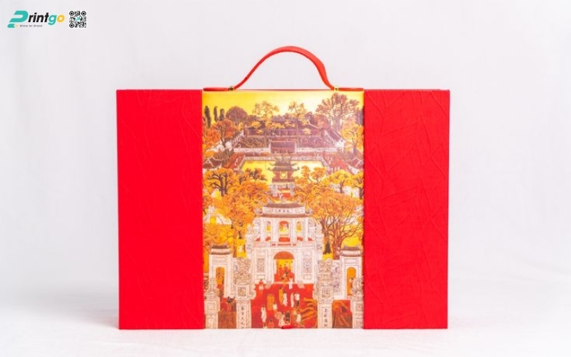 Bộ sưu tập mẫu hộp quà tết có quai xách bằng da Bộ sưu tập mẫu hộp quà tết có quai xách bằng da