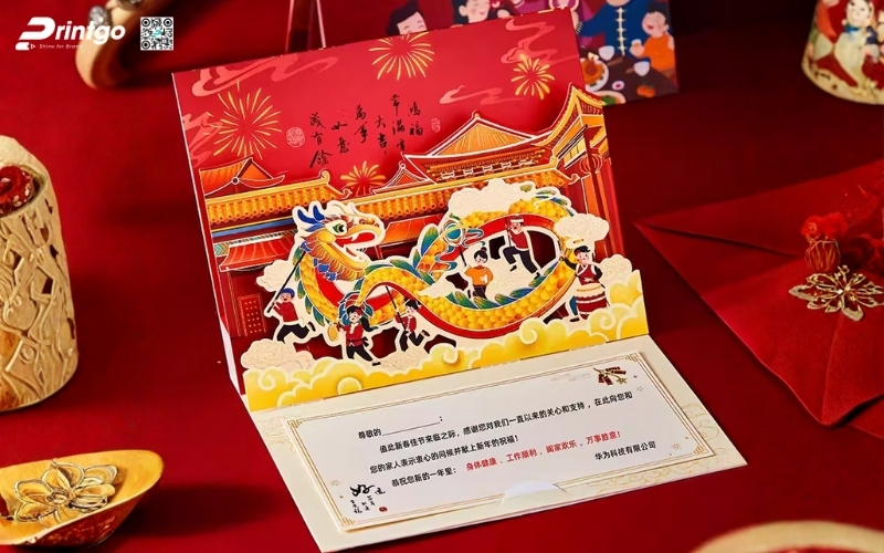 Mẫu thiệp chúc tết 3D biểu tượng rồng mạnh mẽ Mẫu thiệp chúc tết 3D biểu tượng rồng mạnh mẽ