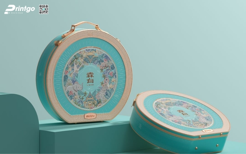 Mẫu hộp quà tết có quai xách bằng da Mẫu hộp quà tết có quai xách bằng da