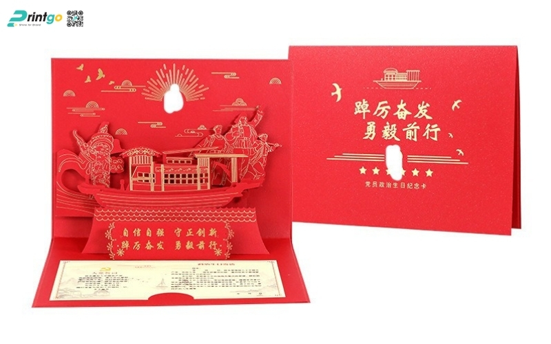 Mẫu thiệp chúc tết 3D đẹp màu đỏ may mắn Mẫu thiệp chúc tết 3D đẹp màu đỏ may mắn