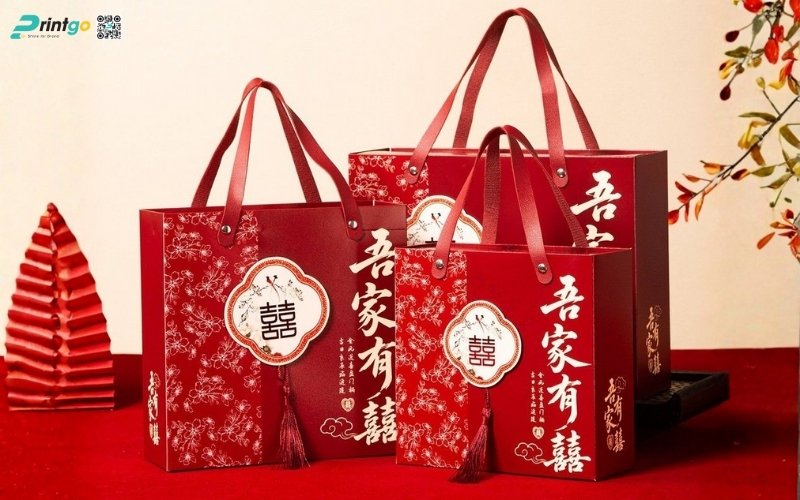 Bộ sưu tập mẫu hộp quà tết có quai xách bằng da Bộ sưu tập mẫu hộp quà tết có quai xách bằng da