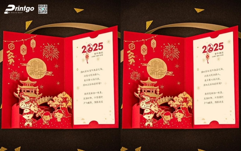 Mẫu thiệp chúc tết 3D đẹp màu đỏ may mắn Mẫu thiệp chúc tết 3D đẹp màu đỏ may mắn