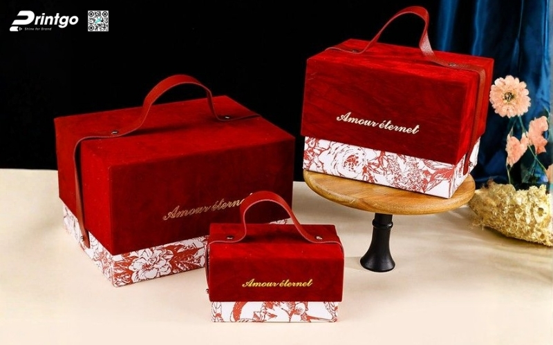 Bộ sưu tập mẫu hộp quà tết có quai xách bằng da Bộ sưu tập mẫu hộp quà tết có quai xách bằng da