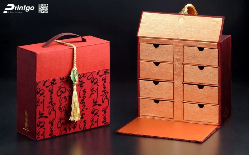 Bộ sưu tập mẫu hộp quà tết có quai xách bằng da Bộ sưu tập mẫu hộp quà tết có quai xách bằng da