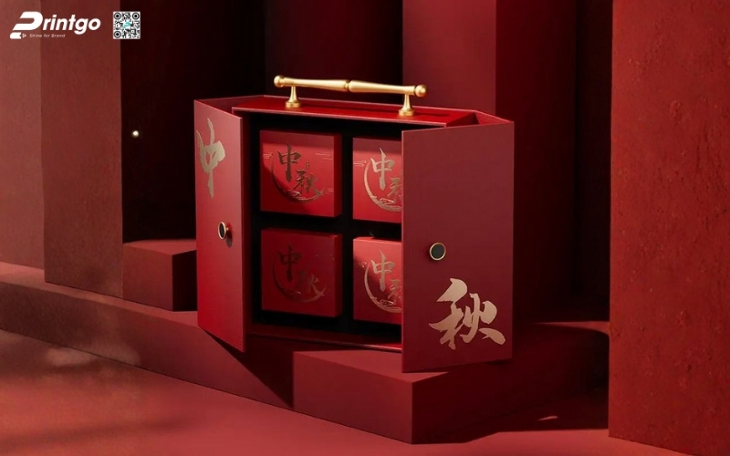 Mẫu hộp quà tết quai xách bằng kim loại Mẫu hộp quà tết quai xách bằng kim loại