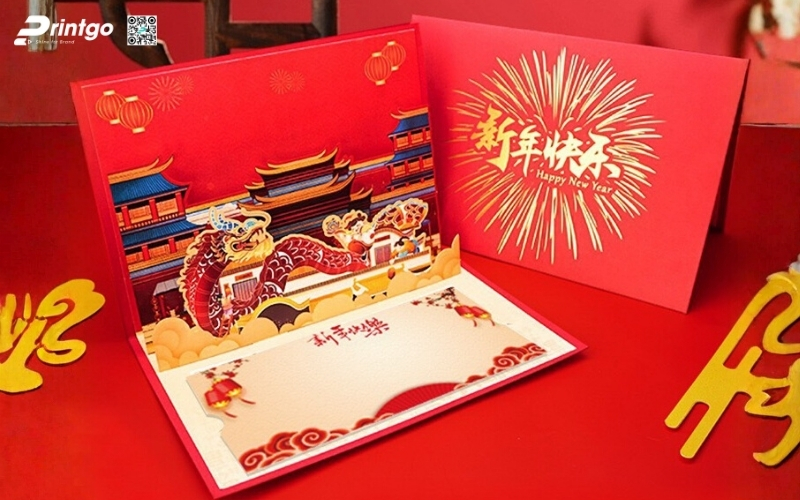 Mẫu thiệp chúc tết 3D biểu tượng rồng mạnh mẽ Mẫu thiệp chúc tết 3D biểu tượng rồng mạnh mẽ