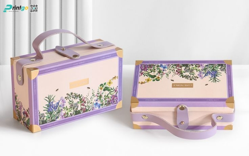 Bộ sưu tập mẫu hộp quà tết có quai xách bằng da Bộ sưu tập mẫu hộp quà tết có quai xách bằng da