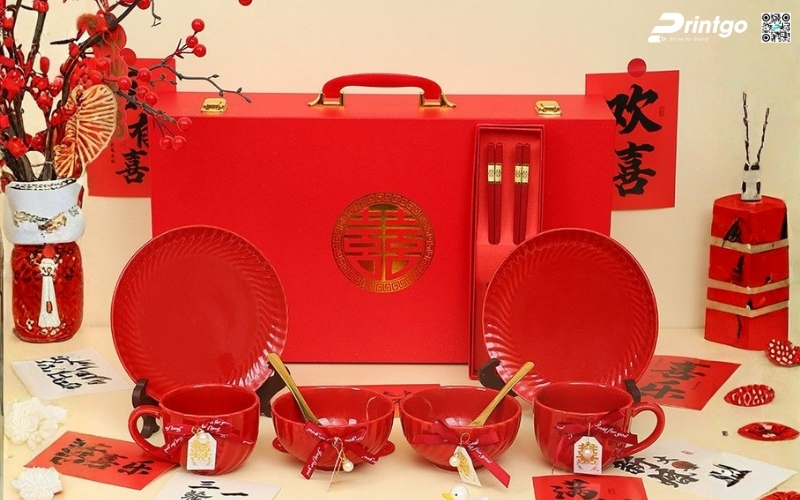 Mẫu hộp quà tết bằng da có quai xách Mẫu hộp quà tết bằng da có quai xách