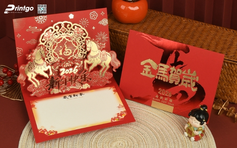 Mẫu thiệp chúc tết 3D đẹp màu đỏ may mắn Mẫu thiệp chúc tết 3D đẹp màu đỏ may mắn