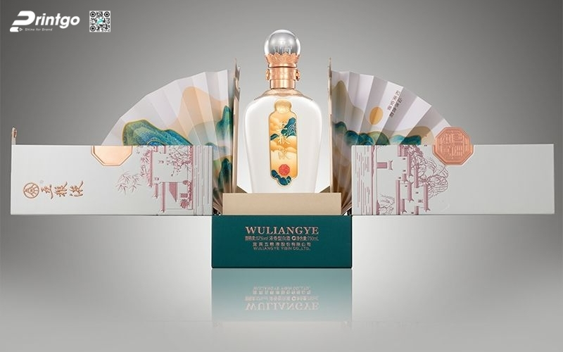 Hộp quà tết độc đáo hình quạt lạ mắt Hộp quà tết độc đáo hình quạt lạ mắt