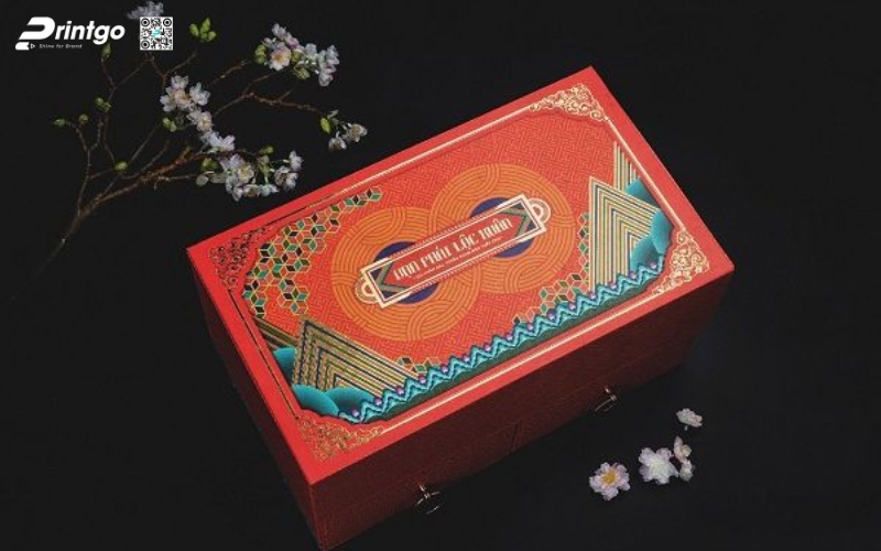 Mẫu hộp quà tết không rượu hình chữ nhật Mẫu hộp quà tết không rượu hình chữ nhật